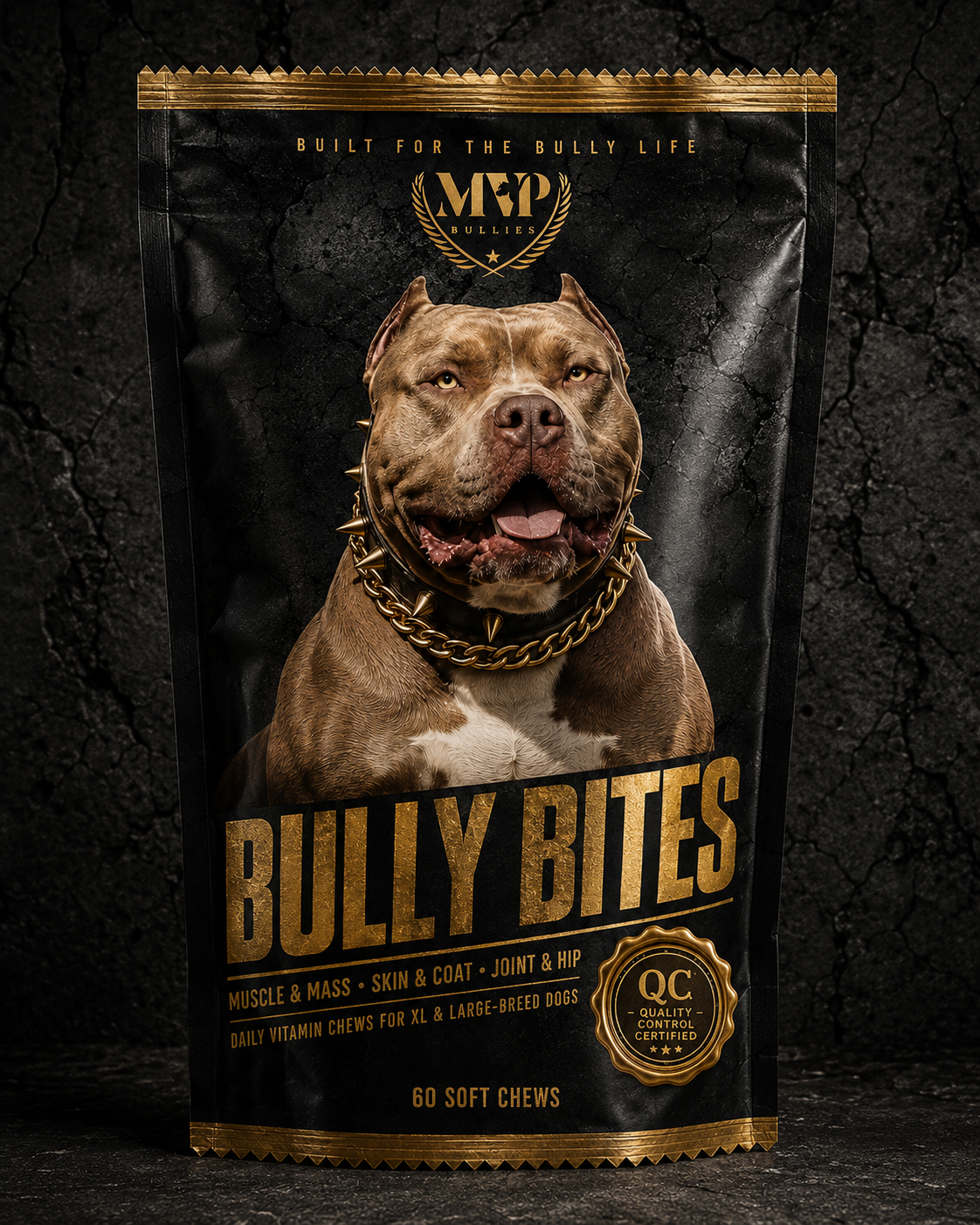 Bully Bites daily vitamin chews for XL and large-breed dogs
